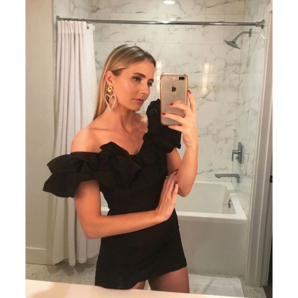 ALEXIS Benicia Dress Ruffle Mini Black S